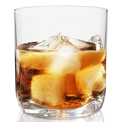 Vivocci Unbreakable Thumb Indent Whiskey Glasses 12.5 oz